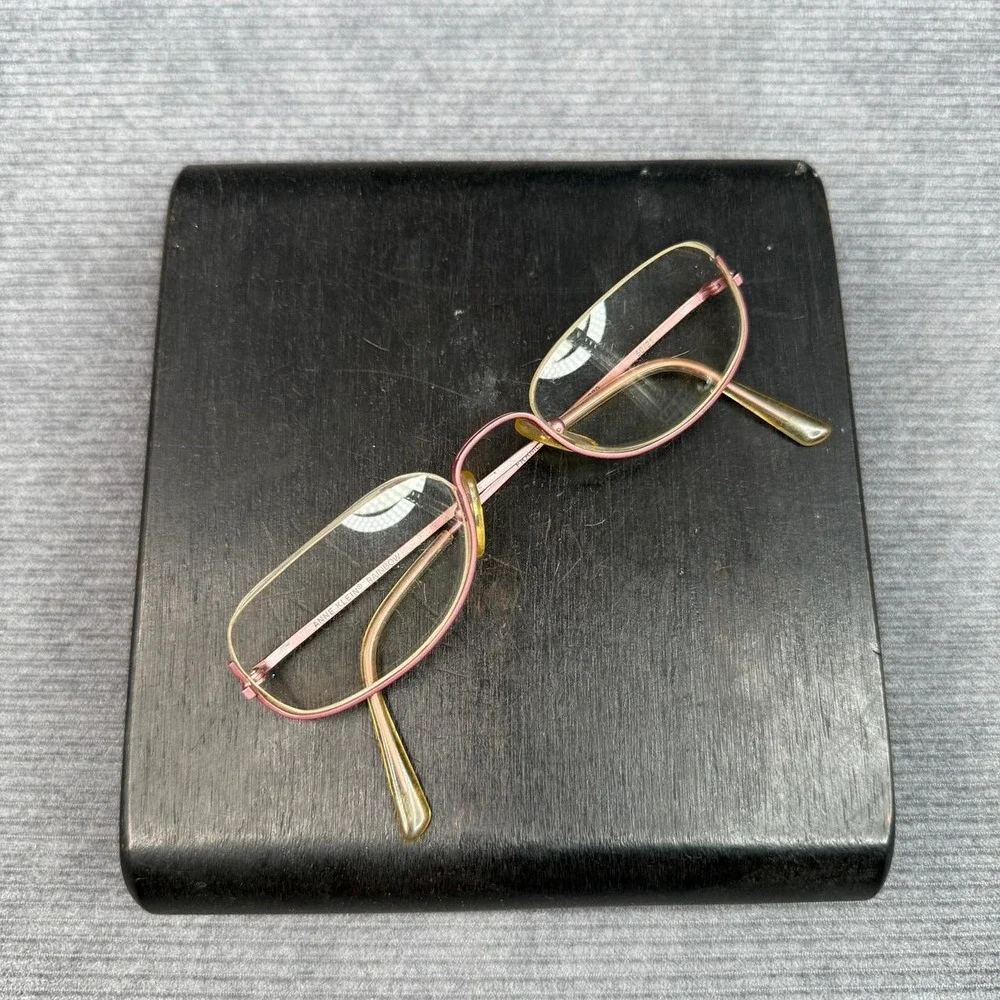 Anne Klein Rainbow Jasmine Y2k Eyeglasses Frames Italy 50/21 030‎ Rose Gold Oval